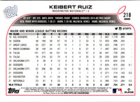 2022 Topps Chrome Keibert Ruiz #218