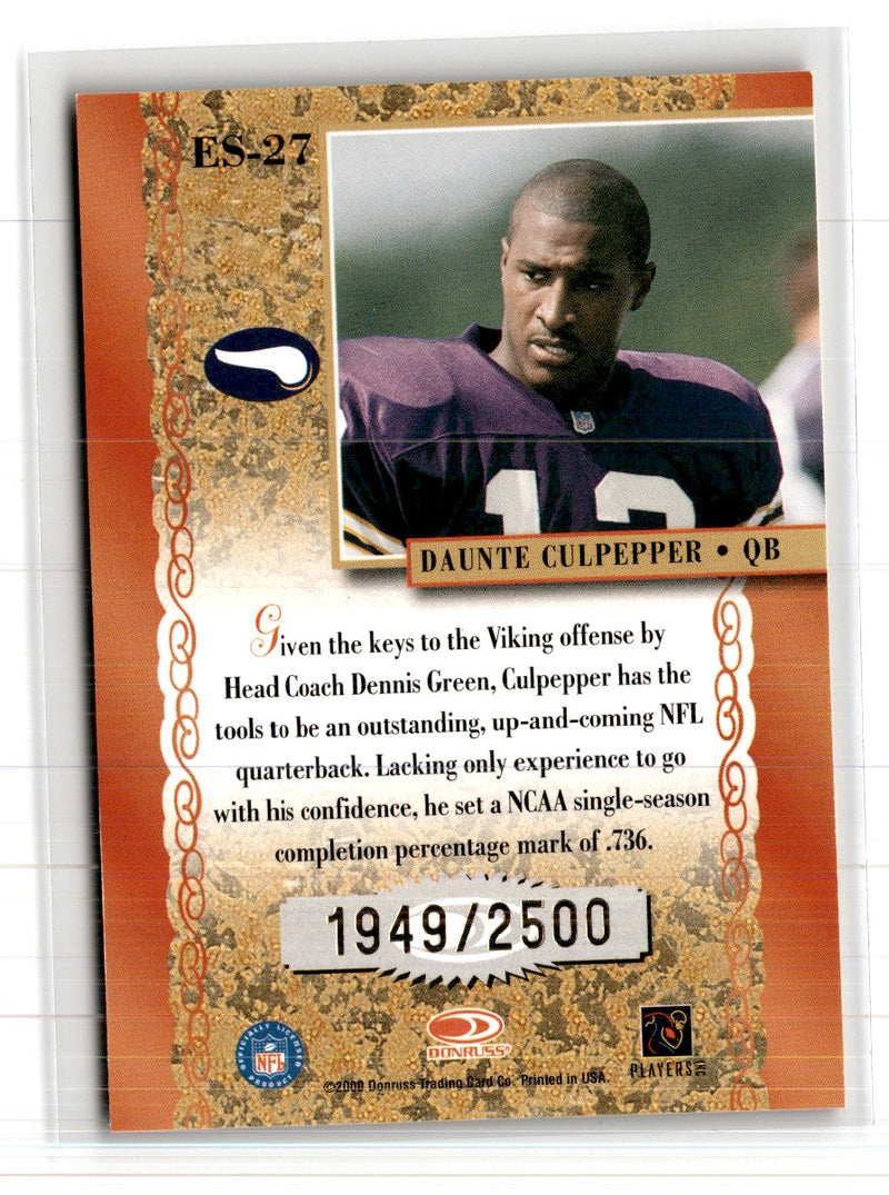 2000 Donruss Elite Series Daunte Culpepper