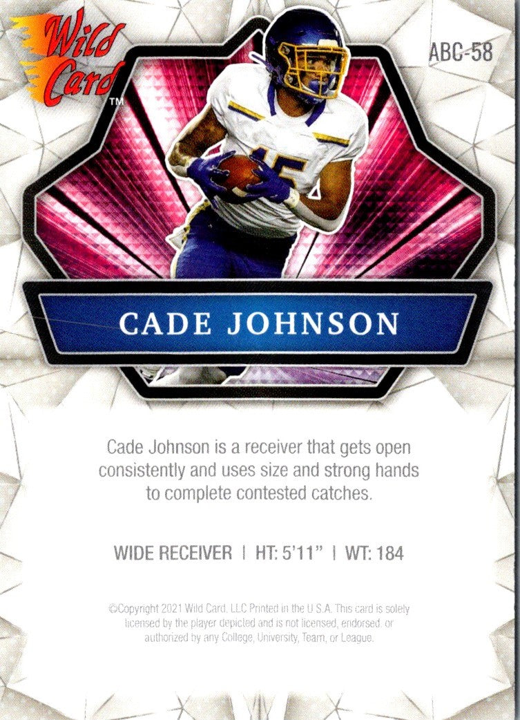 2021 Wild Card Matte Cade Johnson