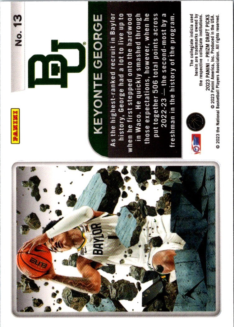 2023 Panini Prizm Draft Picks Break Keyonte George