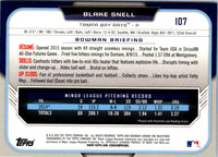 2015 Bowman Draft Picks & Prospects Chrome Blake Snell #107