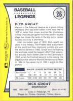 1990 Pacific Legends Dick Groat #26
