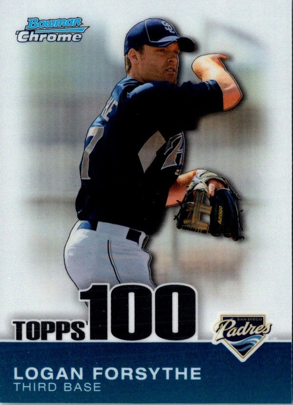 2010 Bowman Chrome Topps 100 Prospects Logan Forsythe #TPC65 773/999