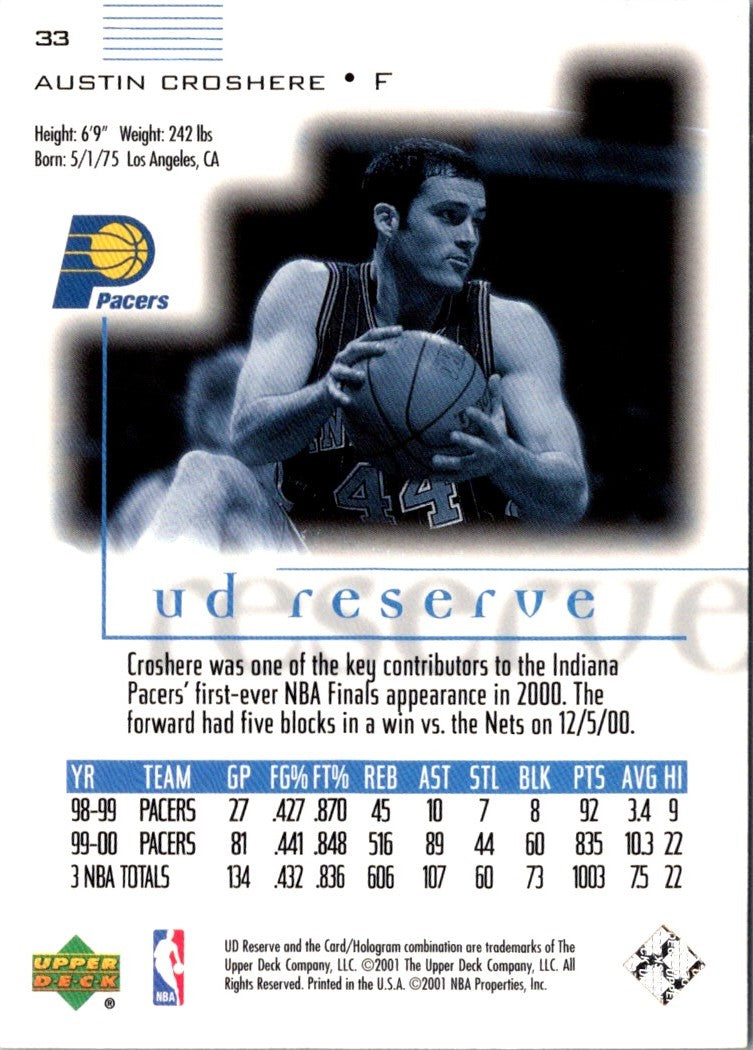2000 UD Reserve Austin Croshere