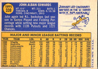 1970 Topps Johnny Edwards #339 EX-MT+