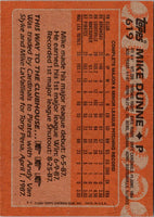 1988 Topps Mike Dunne #619