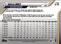 2020 Topps Chrome Update Brock Holt #U-45