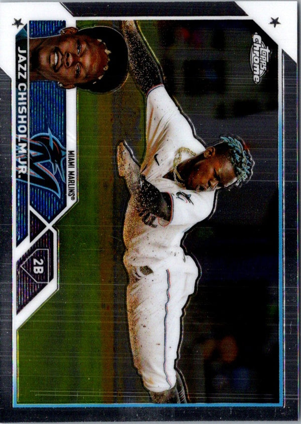 2023 Topps Chrome Jazz Chisholm Jr. #218