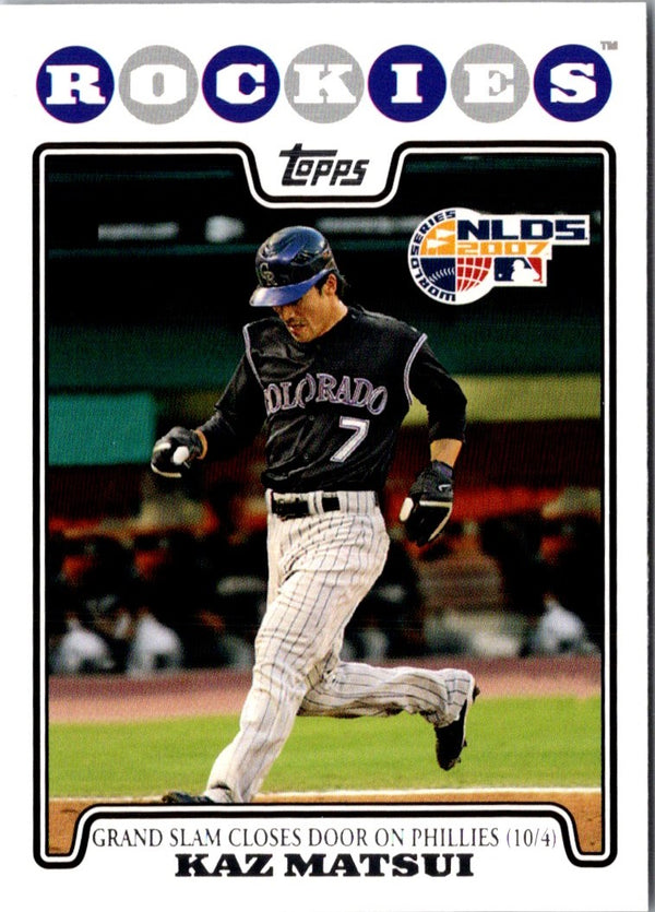 2008 Topps Kaz Matsui #25