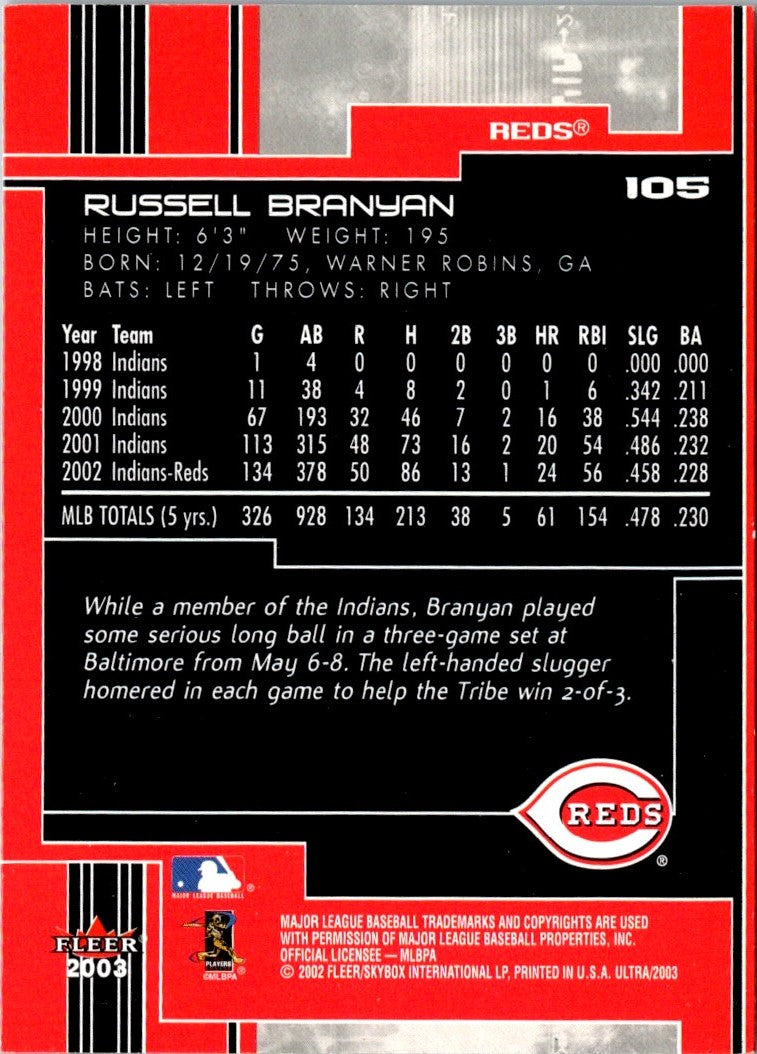 2003 Ultra Russell Branyan