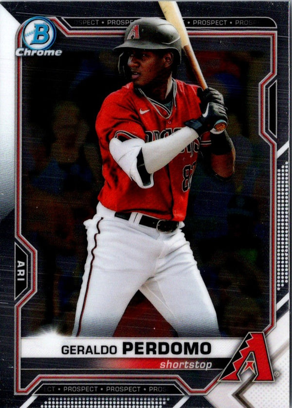 2021 Bowman Chrome Prospects Geraldo Perdomo #BCP-109