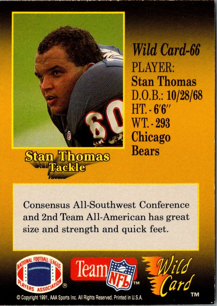 1991 Wild Card Stan Thomas