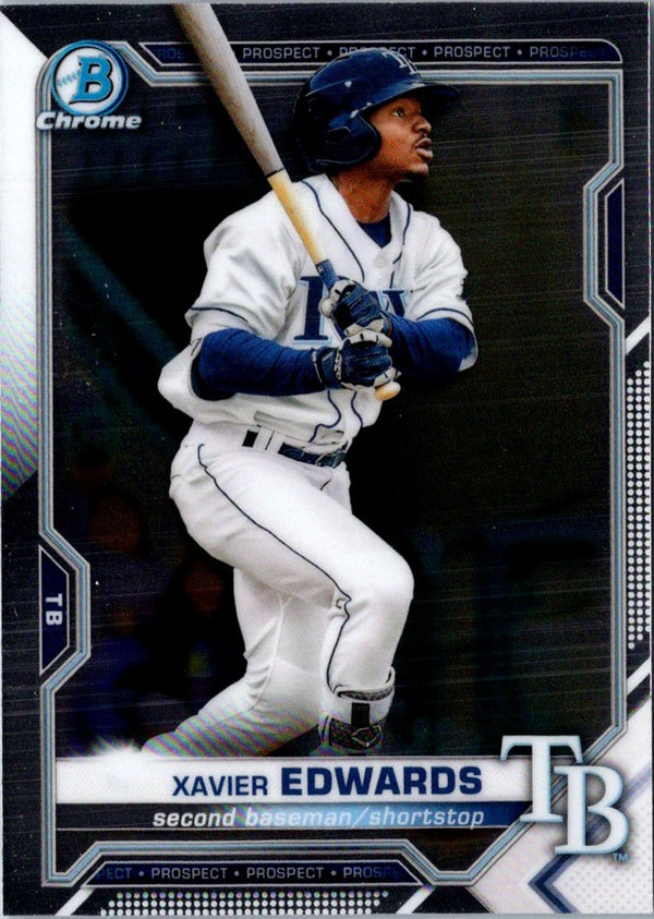 2021 Bowman Chrome Prospects Xavier Edwards #BCP-101