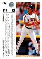 1990 Upper Deck Carlos Baerga #737 Rookie
