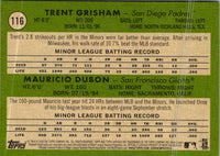 2020 Topps Heritage Trent Grisham/ Mauricio Dubon #116 Rookie