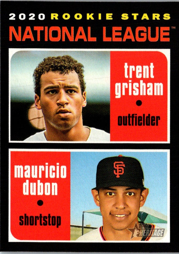 2020 Topps Heritage Trent Grisham/ Mauricio Dubon #116 Rookie