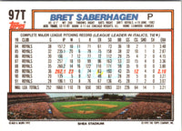 1992 Topps Traded Bret Saberhagen #97T