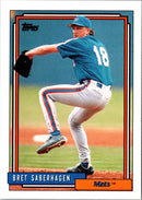 1992 Topps Traded Bret Saberhagen