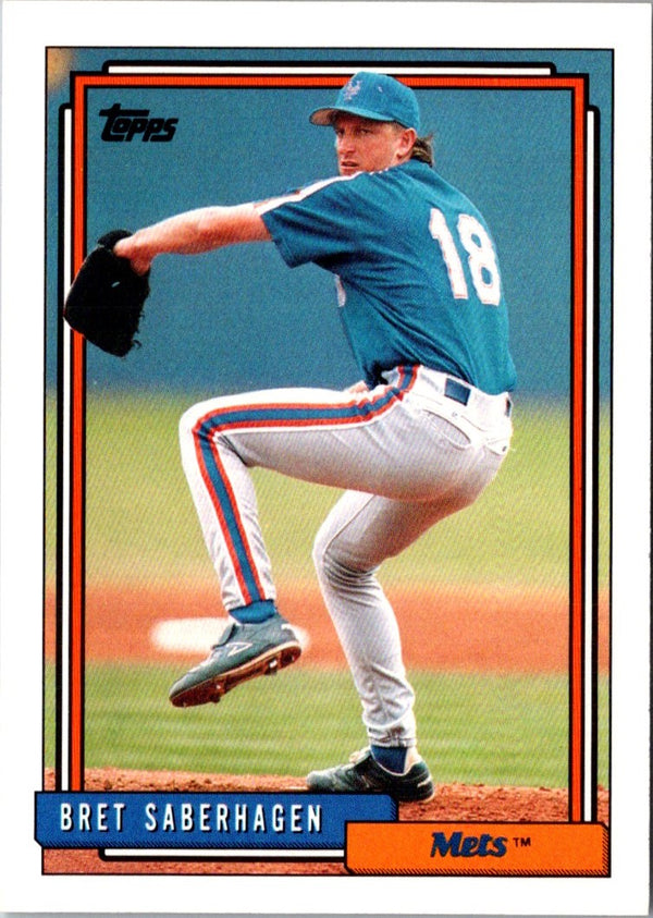 1992 Topps Traded Bret Saberhagen #97T