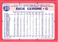 1991 Topps Traded Rick Cerone #21T