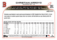 2022 Topps Christian Arroyo #582