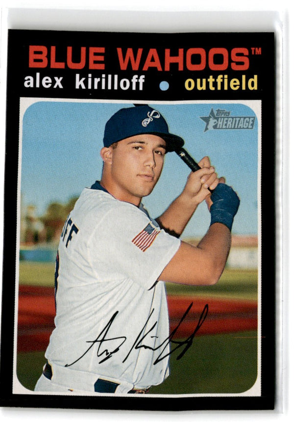 2020 Topps Heritage Minor League Flip Stock Alex Kirilloff #2