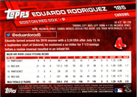 2017 Topps Chrome Prism Refractor Eduardo Rodriguez #185