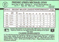 1991 Donruss Fred Lynn #673