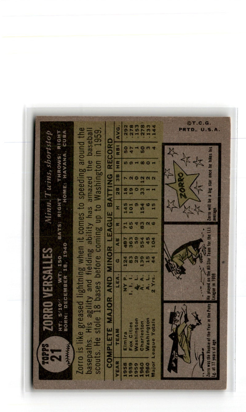 1961 Topps Zorro Versalles