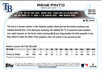 2022 Topps Update Rene Pinto #US153 Rookie