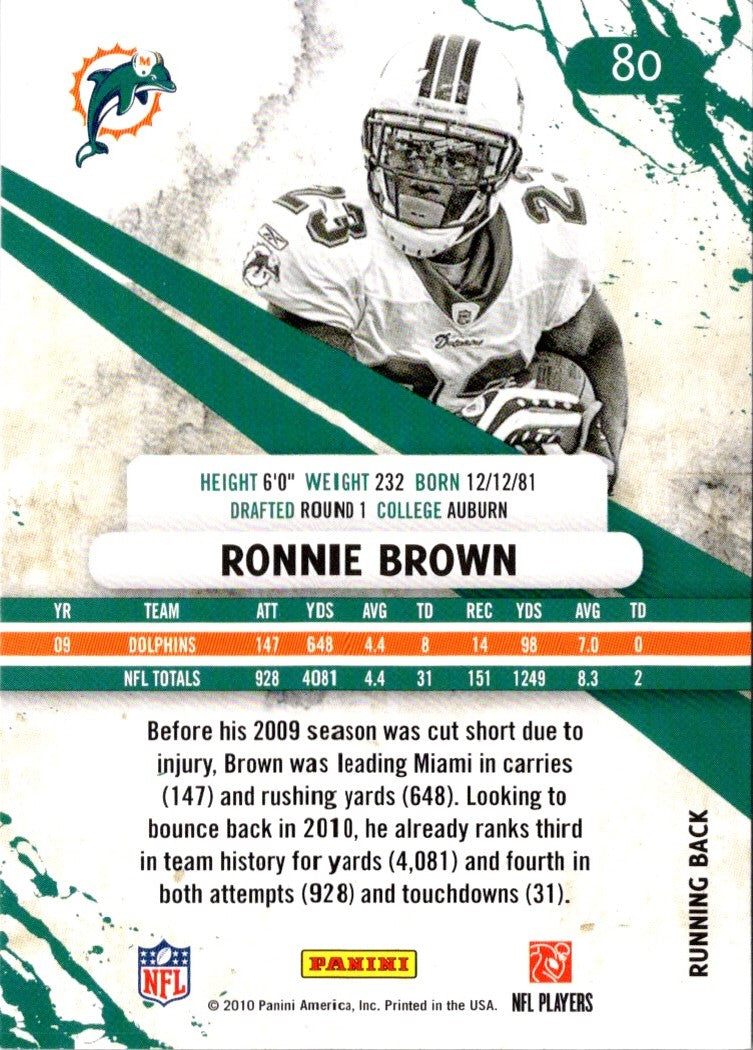 2010 Panini Rookies & Stars Ronnie Brown