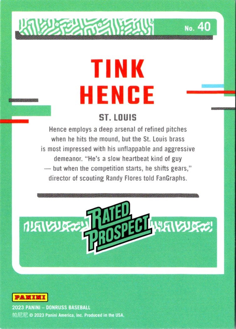 2023 Donruss Tink Hence