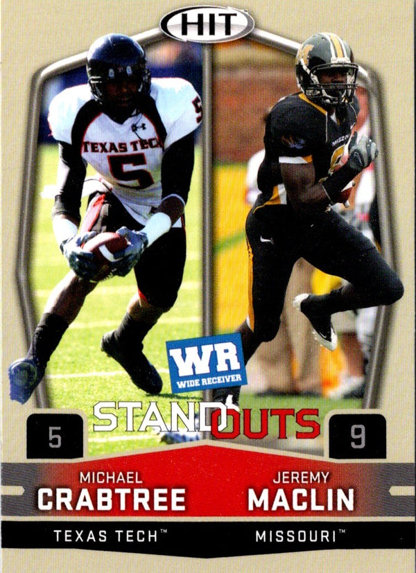 2009 SAGE HIT Glossy Michael Crabtree/Jeremy Maclin #54