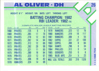 1986 Topps Baseball Champion Superstars Al Oliver #26