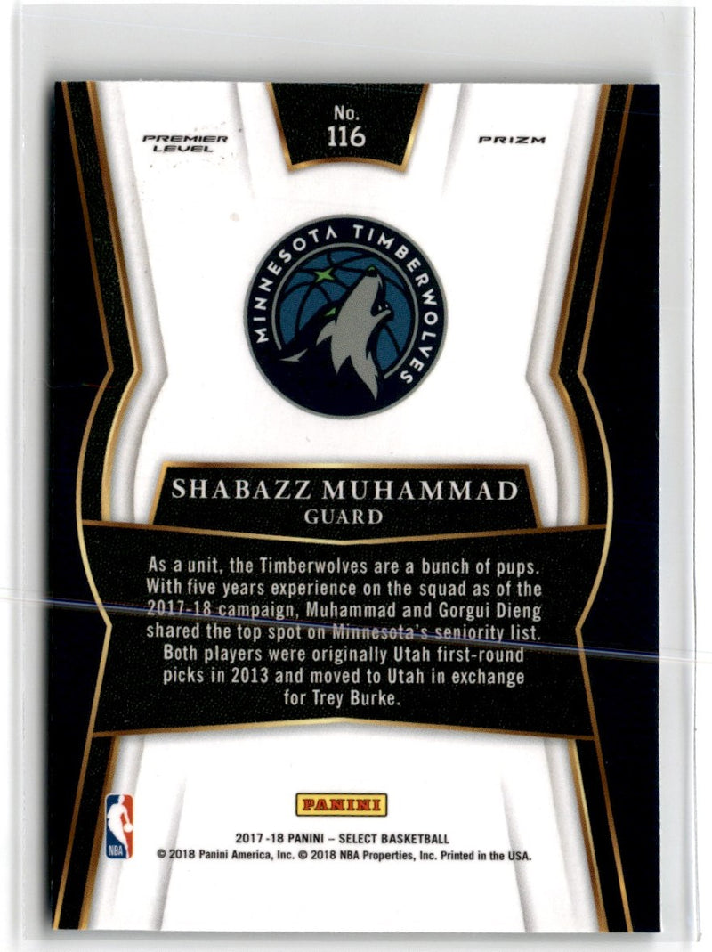 2017 Panini Select Shabazz Muhammad