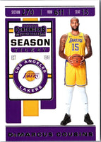 2019 Panini Contenders DeMarcus Cousins #26