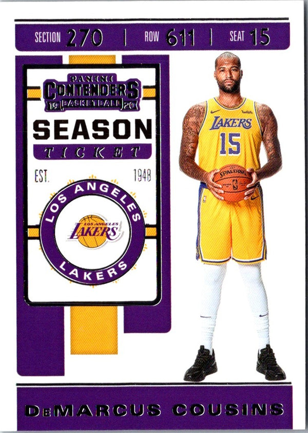 2019 Panini Contenders DeMarcus Cousins #26