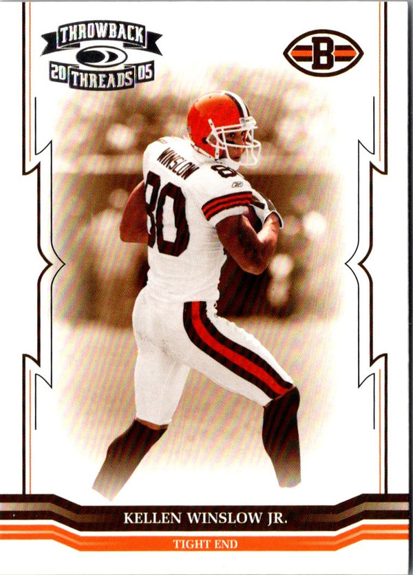 2005 Donruss Throwback Threads Kellen Winslow Jr. #35