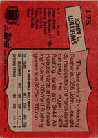 1987 Topps John L. Williams #175 Rookie