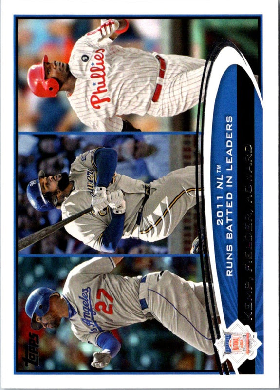 2012 Topps Matt Kemp/Prince Fielder/Ryan Howard #224