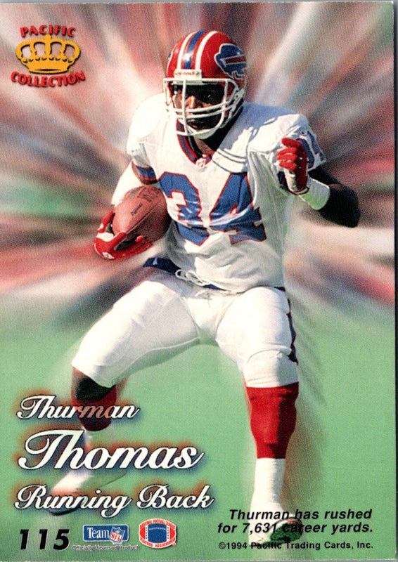1994 Pacific Prisms Gold Thurman Thomas #33