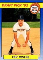 1992 Front Row Draft Picks Eric Owens #88