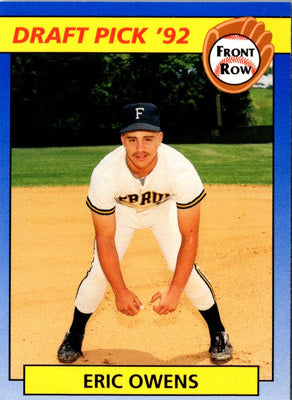 1992 Front Row Draft Picks Eric Owens #88