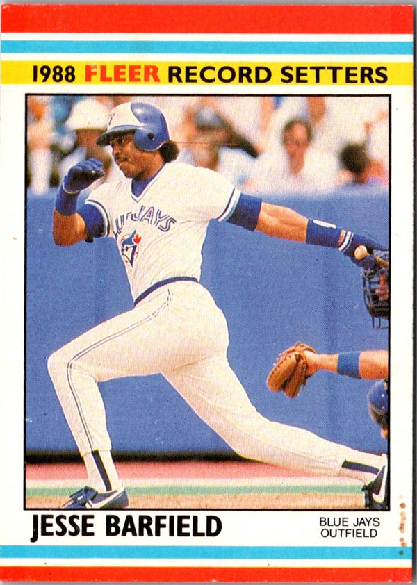 1988 Fleer Record Setters Jesse Barfield #1