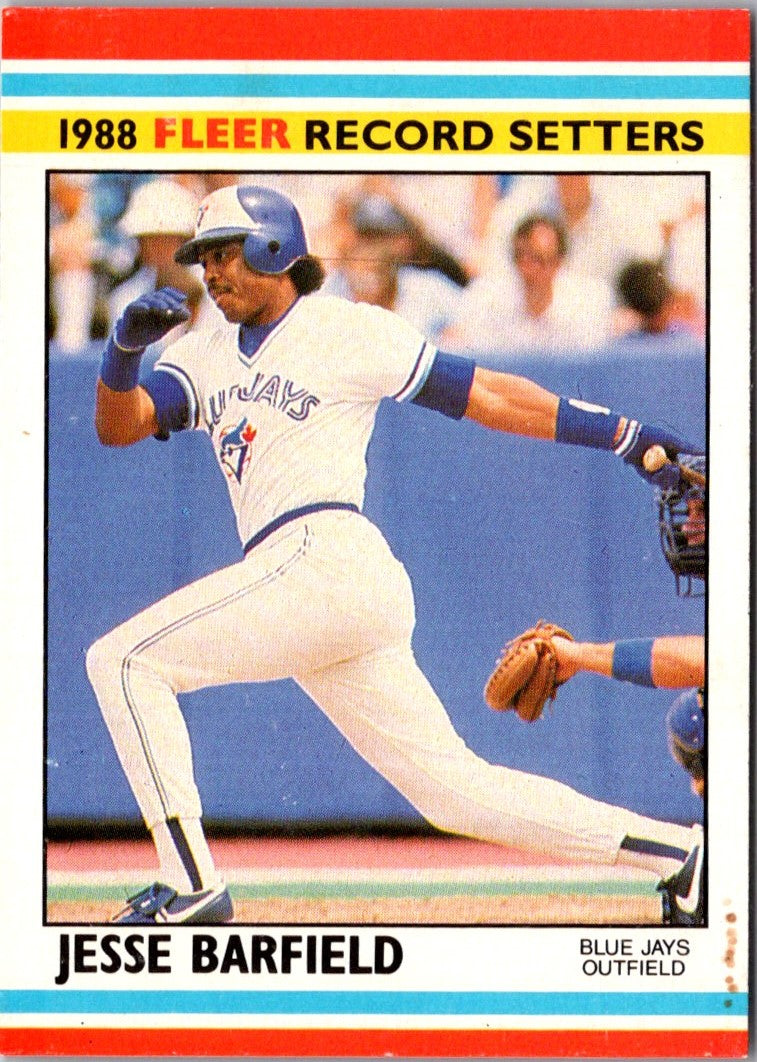 1988 Fleer Record Setters Jesse Barfield