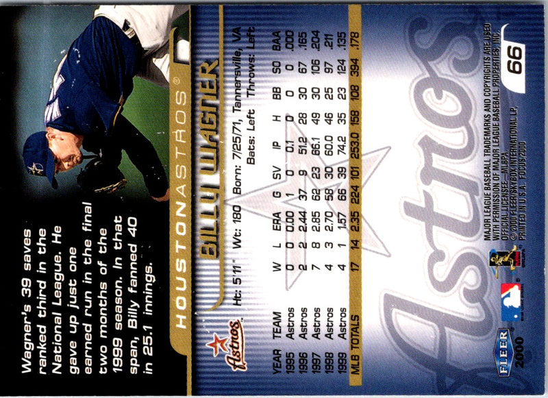 2000 Fleer Focus Billy Wagner