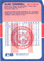 1989 Fleer Exciting Stars Alan Trammell #41
