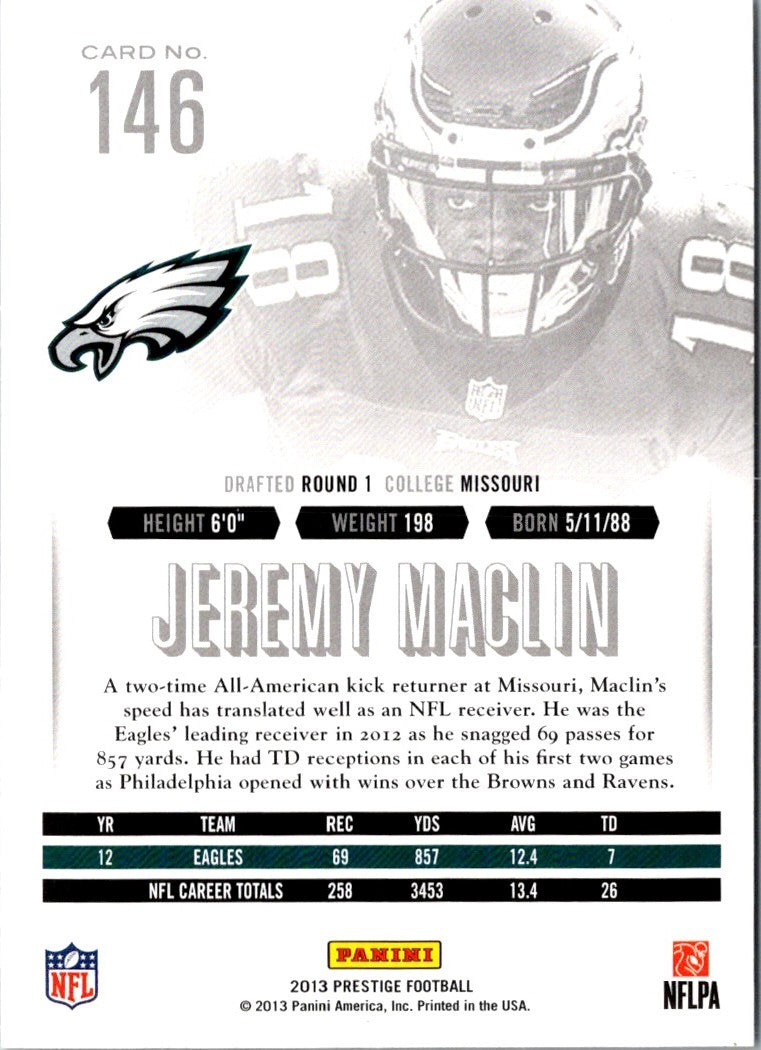 2013 Panini Prestige Jeremy Maclin