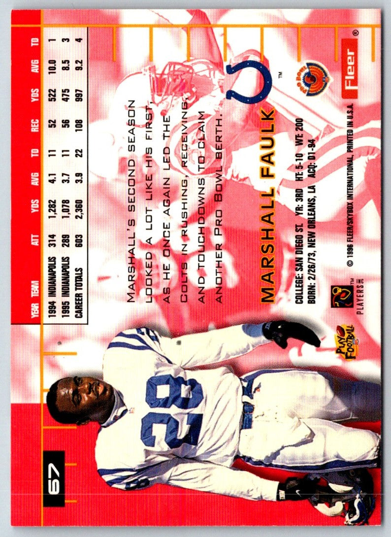 1996 Ultra Marshall Faulk