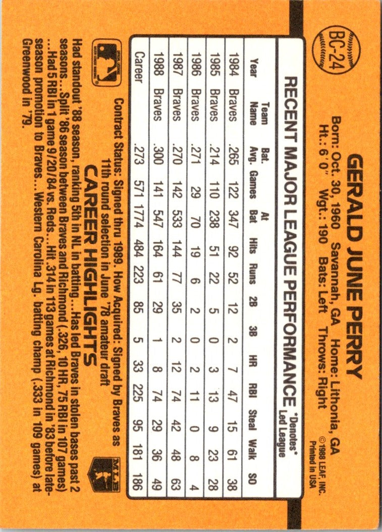 1988 Donruss Gerald Perry